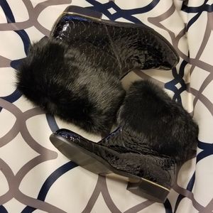 Dorndorf leather ankle boots with fur